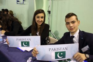 I delegati dell’IIS “A.Businco”per il Pakistan: Chiara Palmas (ITC) e Federico Lai (Liceo Scientifico)
